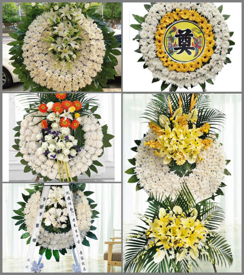 陕西榆林市米脂县龙镇镇崖窑沟村花圈速递